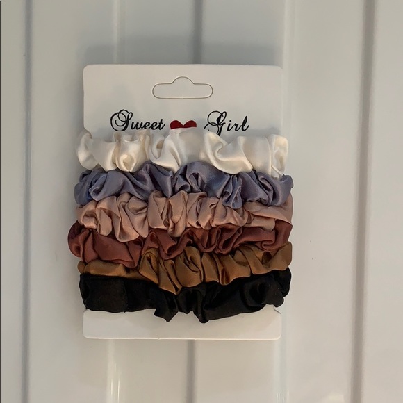 Accessories - NWT Satin Silk Scrunchies